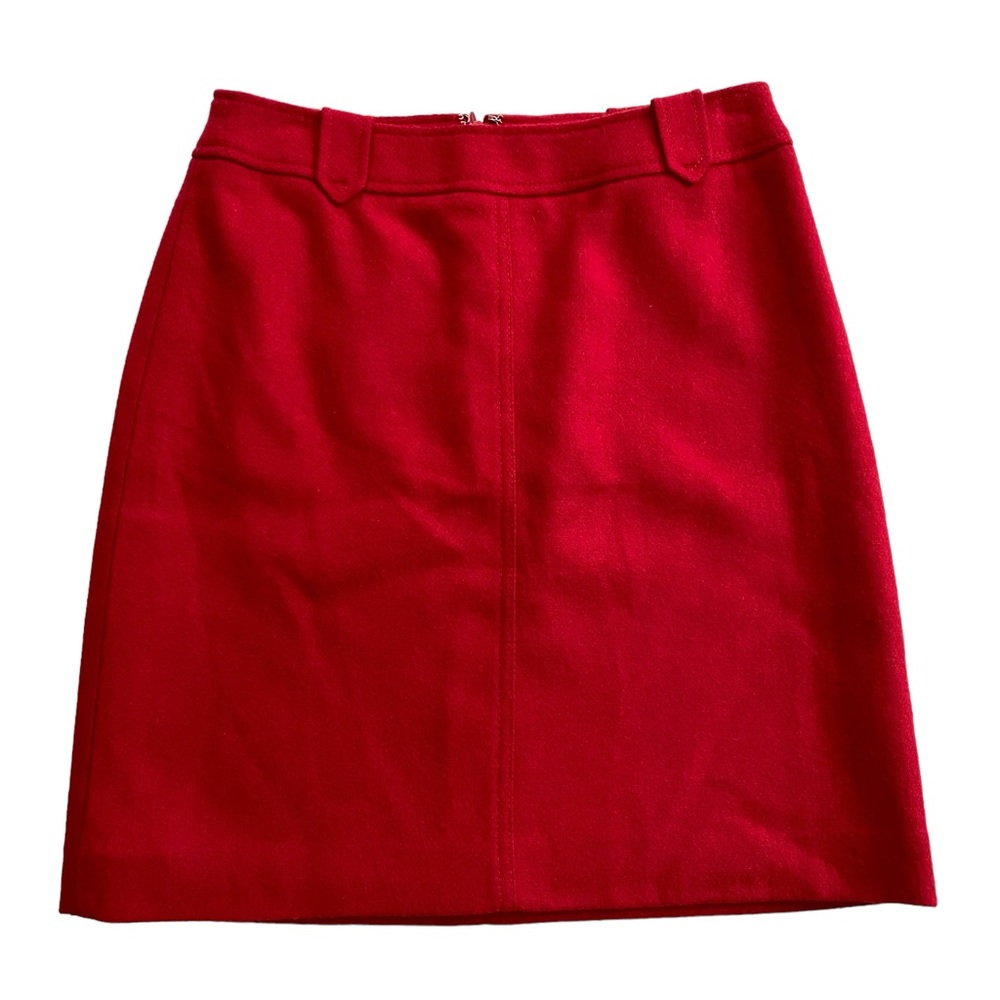 TALBOTS Women’s Wool Blend Lined Career Red Pencil Skirt Size 2P - Picture 10 of 10